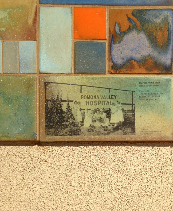 La Verne History Ribbon tile detail